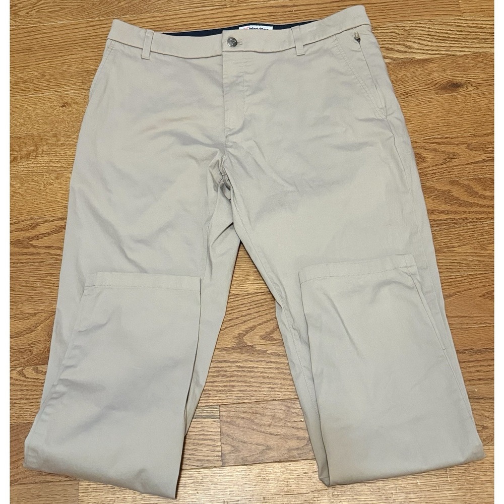 Birddogs Chino Tech Pants Men 34x32 Khaki Flex Slim Fit Performance Golf Casual - Picture 1 of 10